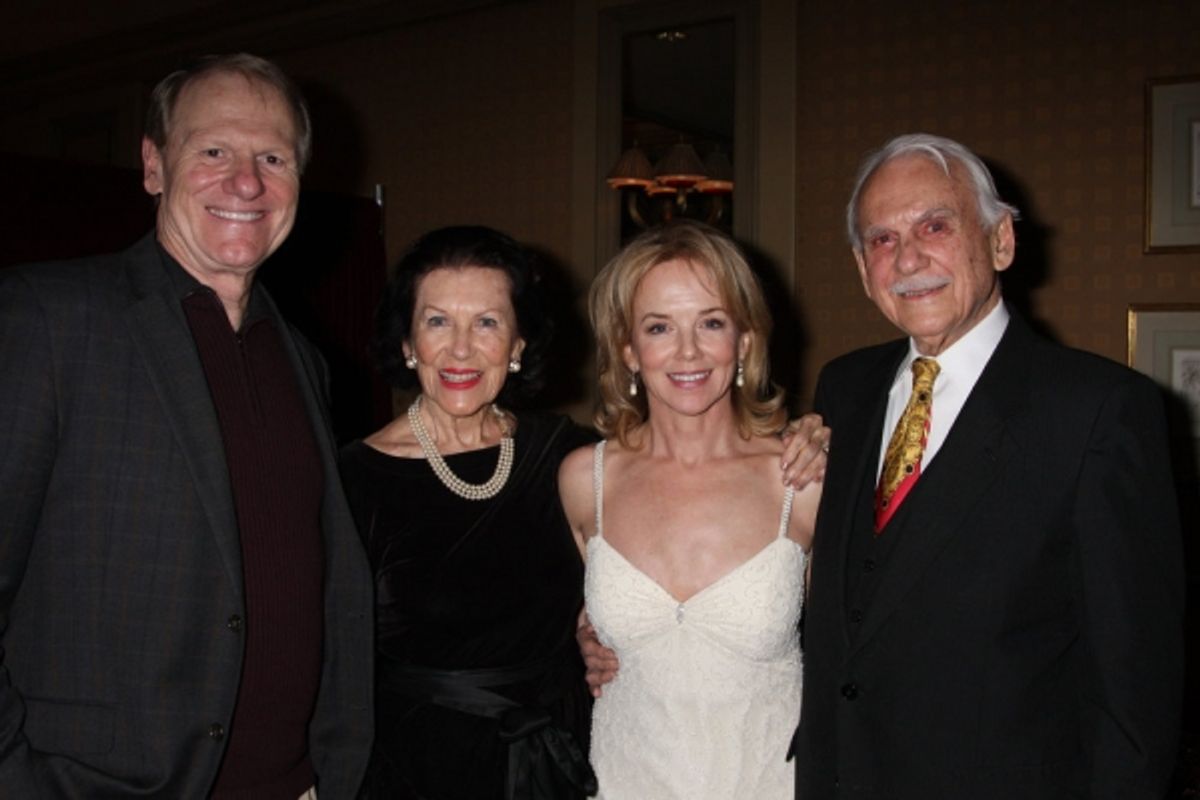 Linda Purl and family at 